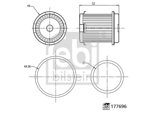 Hidravlični filter, avtomatski menjalnik FEBI BILSTEIN 177696