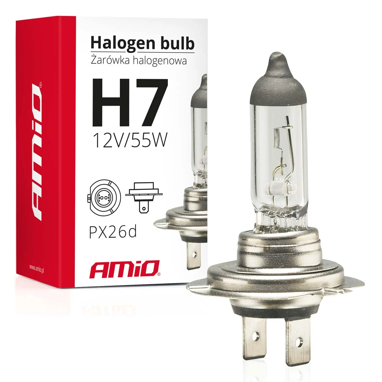 Bulb, headlight AMiO 01156