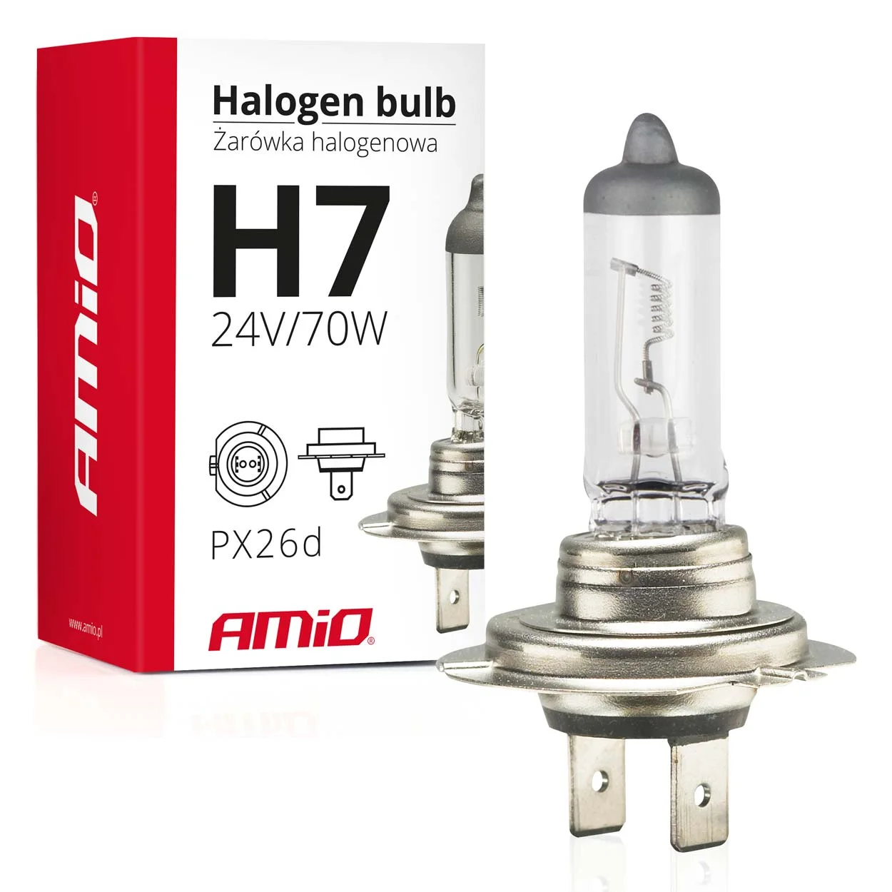 Bulb, headlight AMiO 01252