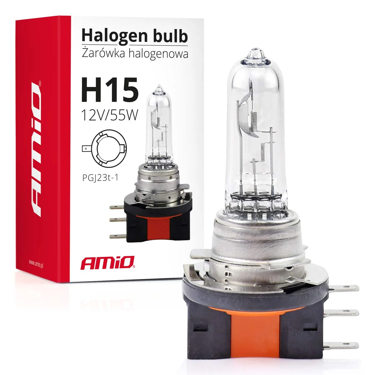 Bulb, headlight AMiO 01490