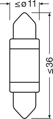 Bulb OSRAM 6418DWP-1BL