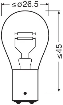 Žarnica OSRAM 7528-2BL