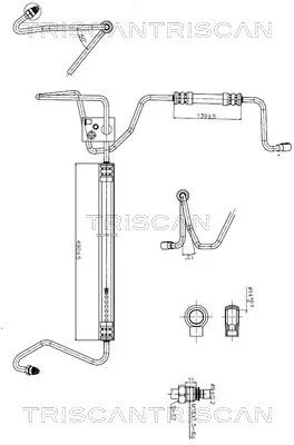 Hydraulic Hose, steering TRISCAN 8516 29020