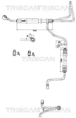 Hydraulic Hose, steering TRISCAN 8516 29054