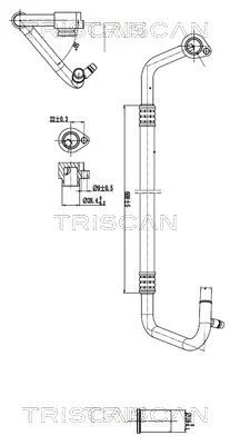 High/Low-pressure Line, air conditioning TRISCAN 9010 29022