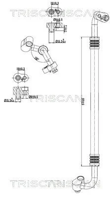 High/Low-pressure Line, air conditioning TRI 9010 29124