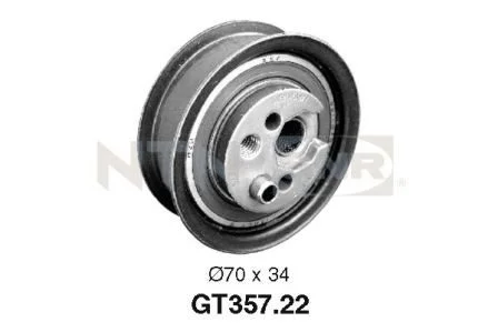 Tensioner Pulley, timing belt SNR GT357.22
