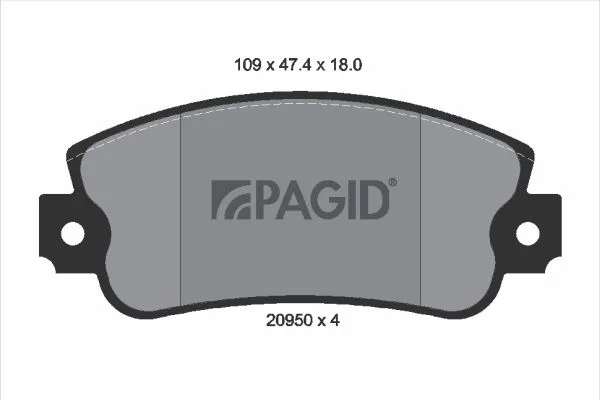 Brake Pad Set, disc brake PAGID T9003N