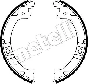 Komplet zavornih čeljusti, parkirna zavora METELLI 53-0027
