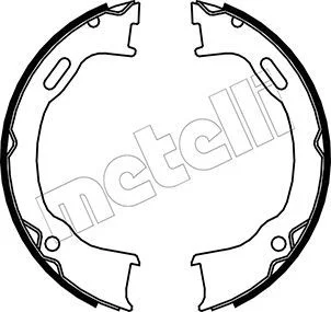 Komplet zavornih čeljusti, parkirna zavora METELLI 53-0364