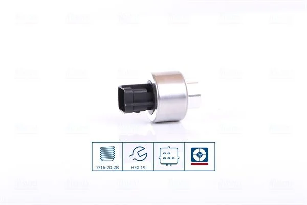 Pressure Switch, air conditioning NISSENS 301019