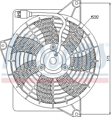 Fan, engine cooling NISSENS 85371