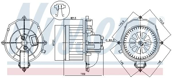 Interior Blower NISSENS 87518