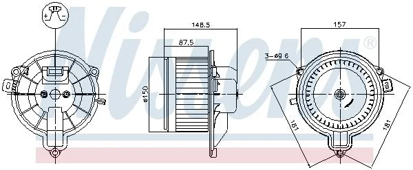 Interior Blower NISSENS 87572