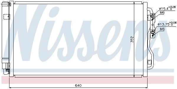 Kondenzator, klimatska naprava NISSENS 940236