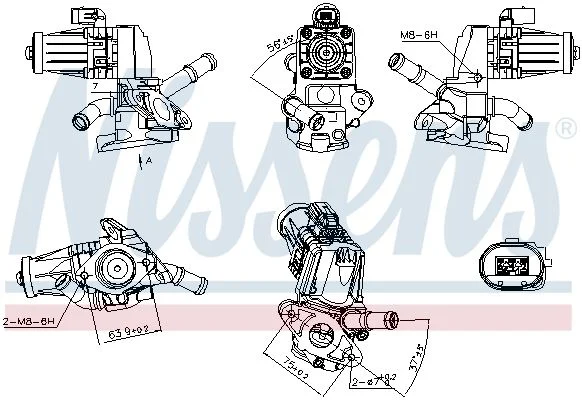 Ventil EGR NISSENS 98238