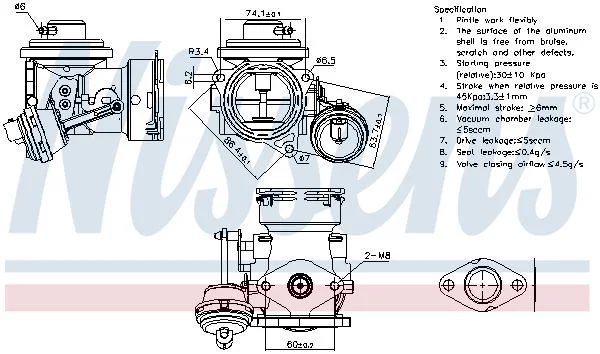 EGR Valve NISSENS 98299