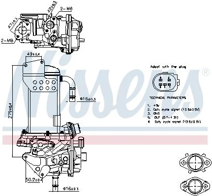 Modul EGR NISSENS 98325