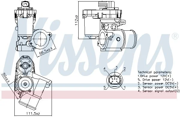 EGR Valve NISSENS 98347