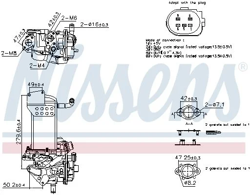 Modul EGR NISSENS 98358