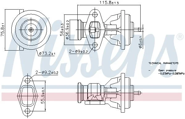 Ventil EGR NISSENS 98439
