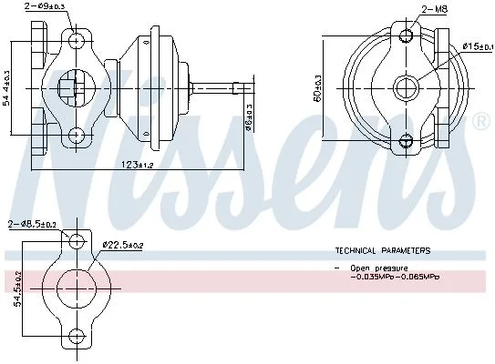 EGR Valve NISSENS 98471