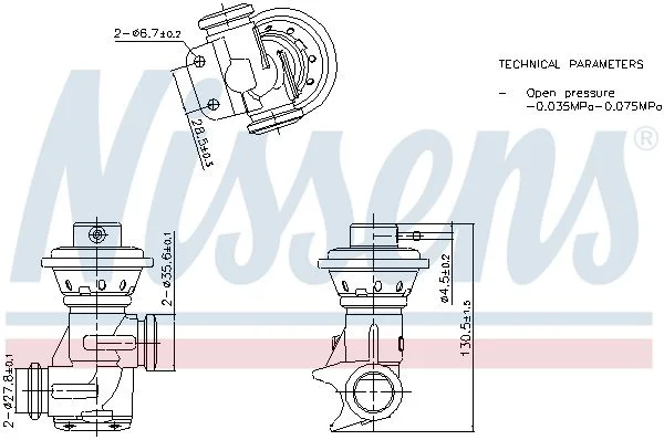 EGR Valve NISSENS 98496