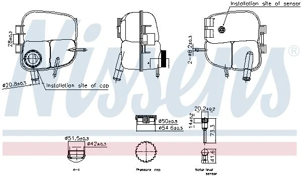 Razširitvena posoda, hladilna tekočina NISSENS 996303