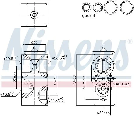 Expansion Valve, air conditioning NISSENS 999421