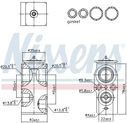 Expansion Valve, air conditioning NISSENS 999422