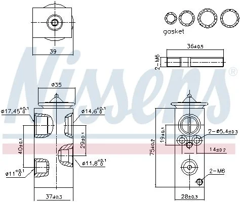 Expansion Valve, air conditioning NISSENS 999427