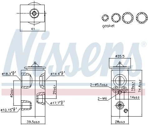 Expansion Valve, air conditioning NISSENS 999450