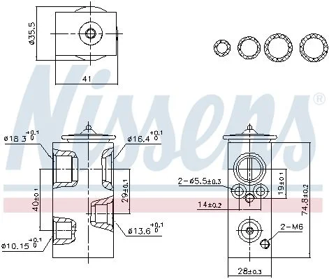 Expansion Valve, air conditioning NISSENS 999457