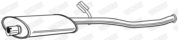 Vidurinis duslintuvas WALKER 22599
