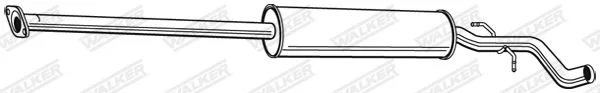 Vidurinis duslintuvas WALKER 22855