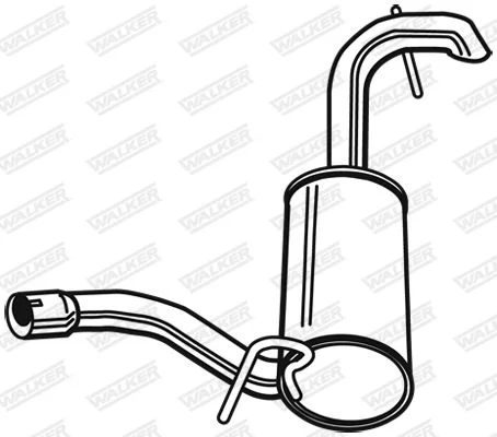 Zadnji dušilec zvoka WALKER 23888
