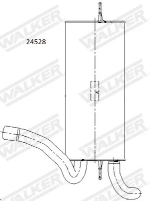Zadnji dušilec zvoka WALKER 24528