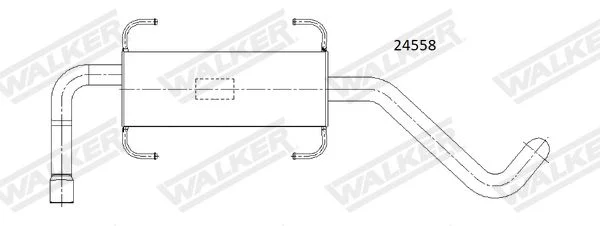 Galinis duslintuvas WALKER 24558