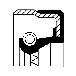 Shaft Seal, wheel hub CORTECO 01016959B