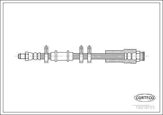 Brake Hose CORTECO 19018155