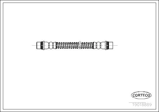 Brake Hose CORTECO 19018889