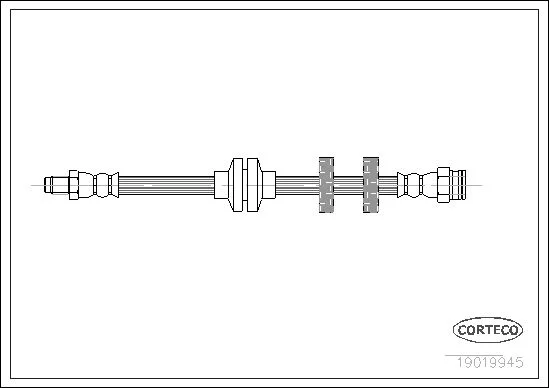 Brake Hose CORTECO 19019945