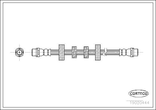 Brake Hose CORTECO 19020444