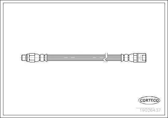 Brake Hose CORTECO 19026437