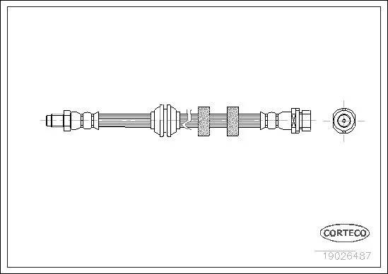 Brake Hose CORTECO 19026487