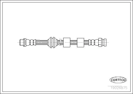 Brake Hose CORTECO 19026875