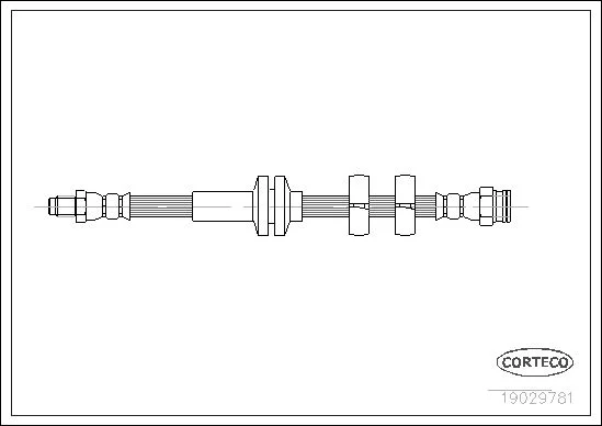 Brake Hose CORTECO 19029781