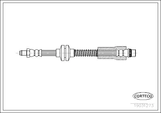 Brake Hose CORTECO 19031273