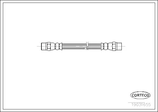 Brake Hose CORTECO 19031655