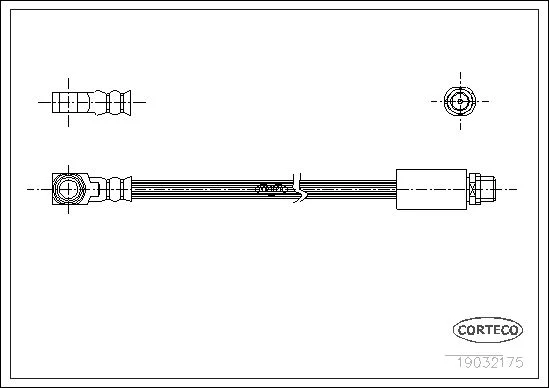 Brake Hose CORTECO 19032175